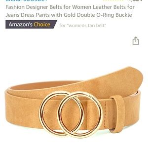 Tan leather belt